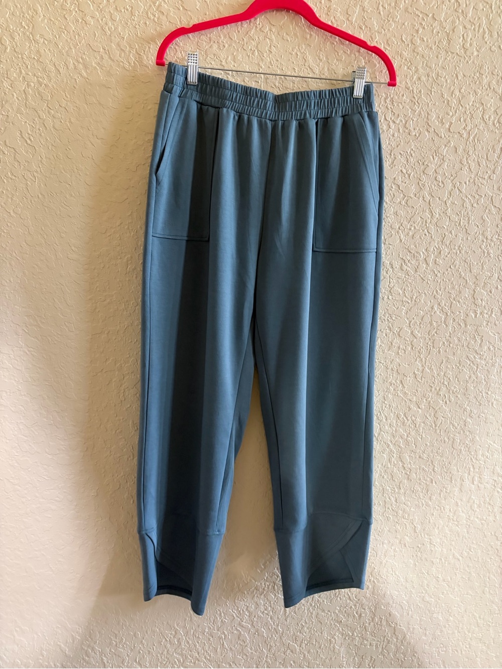Ladies elastic Waist Relaxed Pants in Slate Blue
